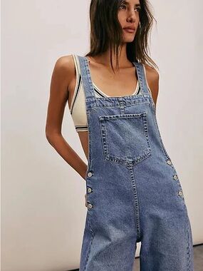Free People We The Free- Sweet Pea Overalls